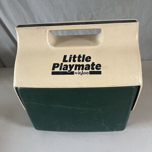 Vintage Igloo Little Playmate Cooler Lunch Box Cooler Hunter Green Swivel Top